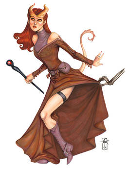 DnD Pinup: The Tiefling