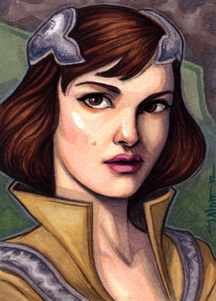 Sketchcard: Padme Amidala (Clone Wars, season 3)