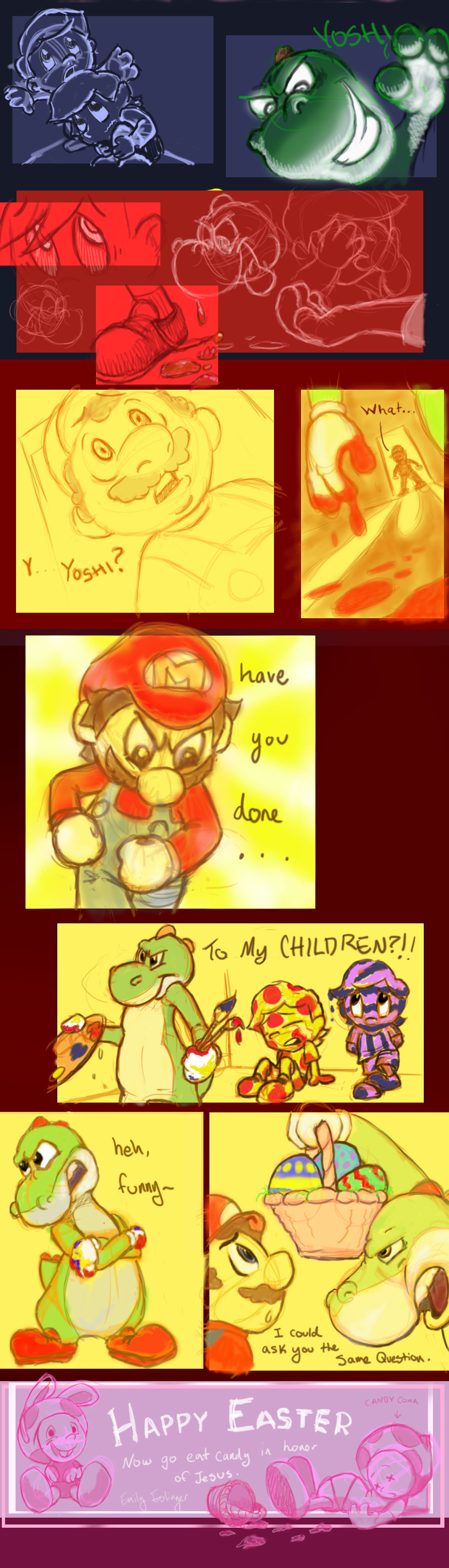 Mario Easter Comic