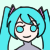 Hatsune Miku Icon Smile