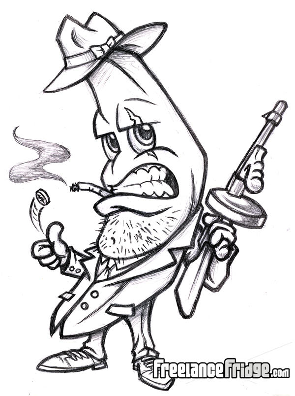 Gangster Banana Cartoon by jameskoenig1 on DeviantArt
