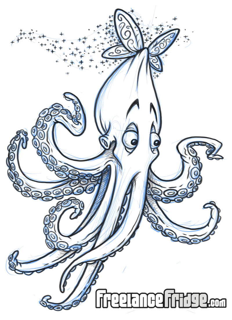 Flying Octopus Cartoon by jameskoenig1 on DeviantArt