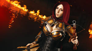 Demon Hunter in the flames