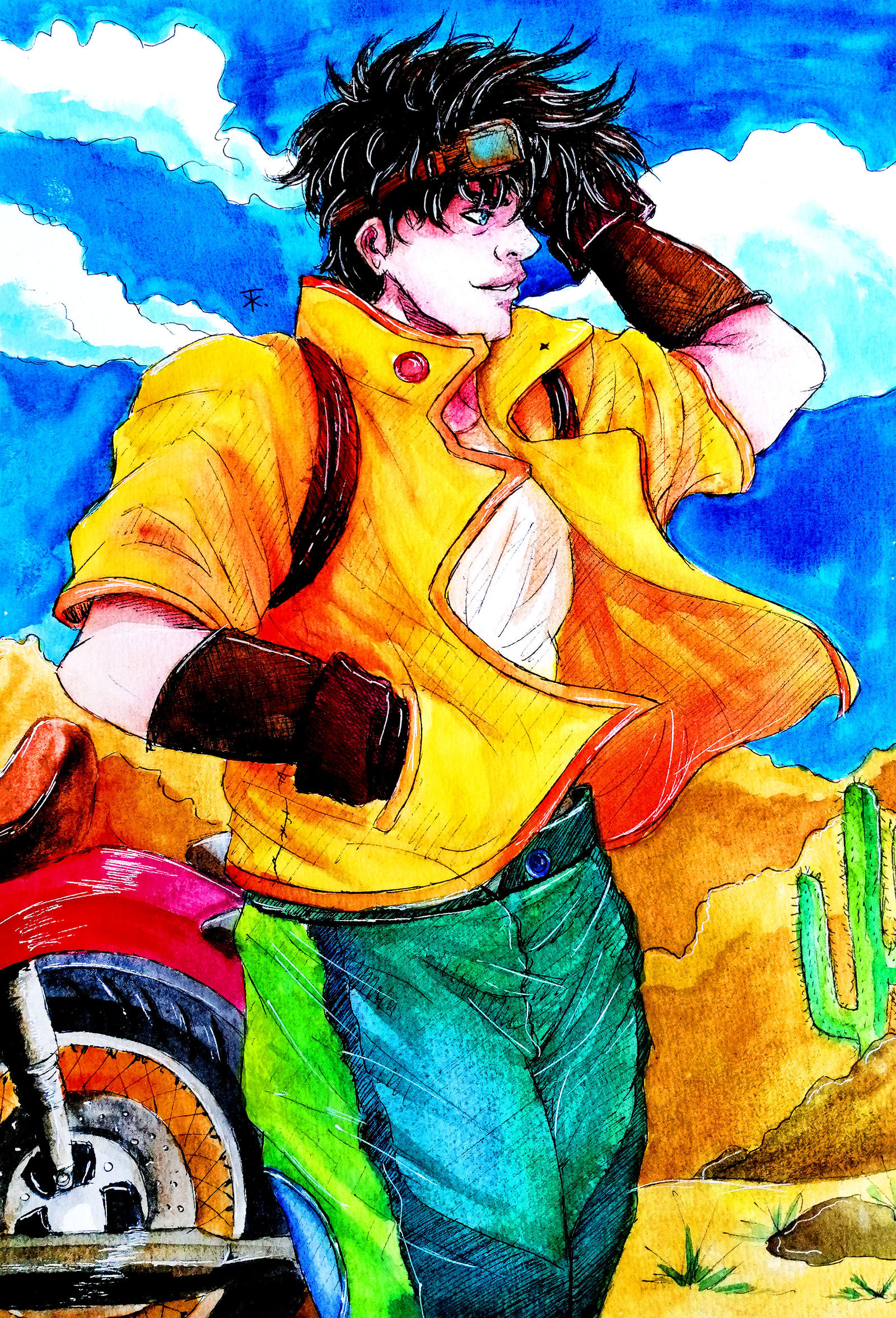 Jojo's Bizarre Adventure : Joseph Joestar Manga Pose (Anime Color