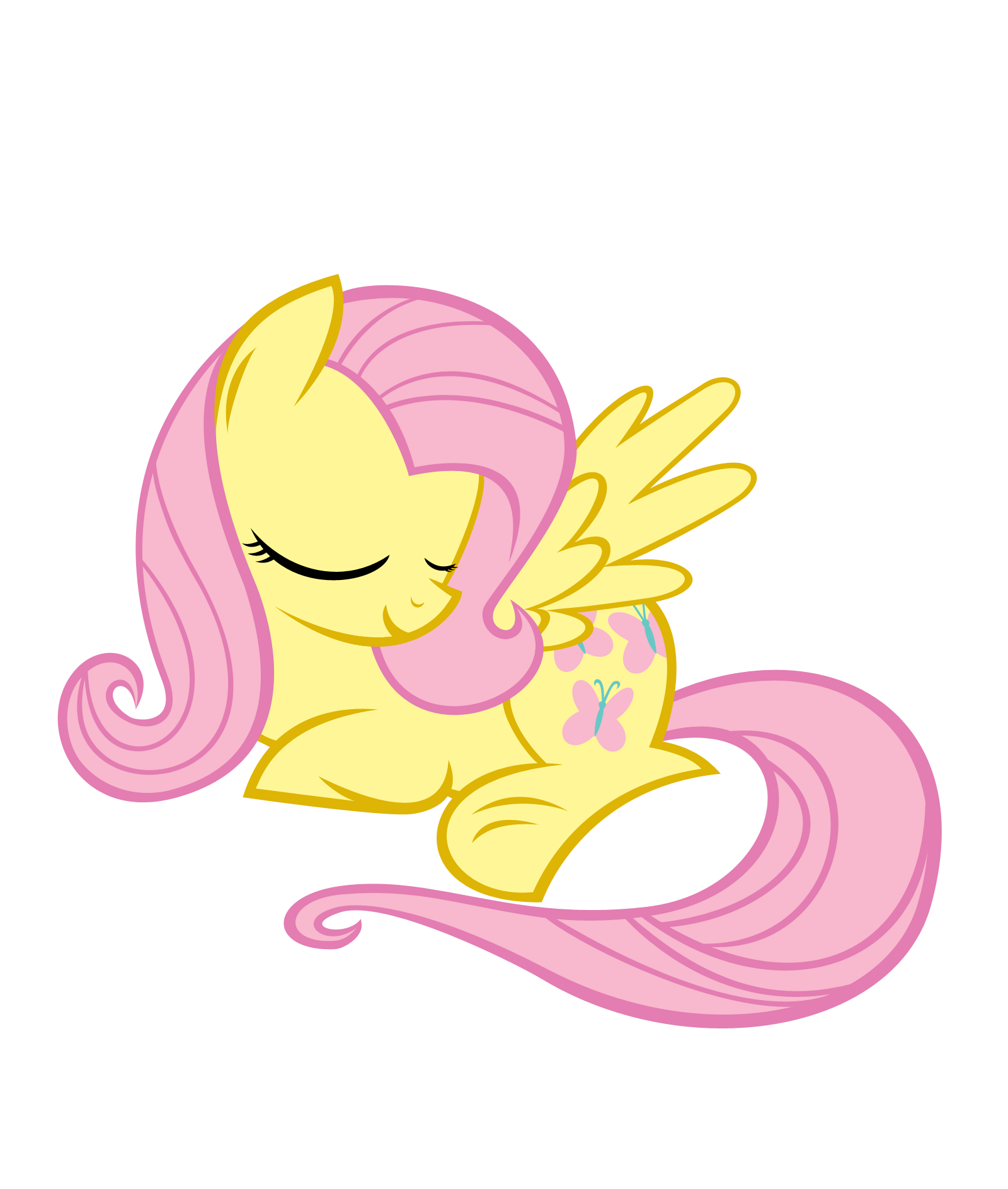 Fluttershy Is Fast Asleep