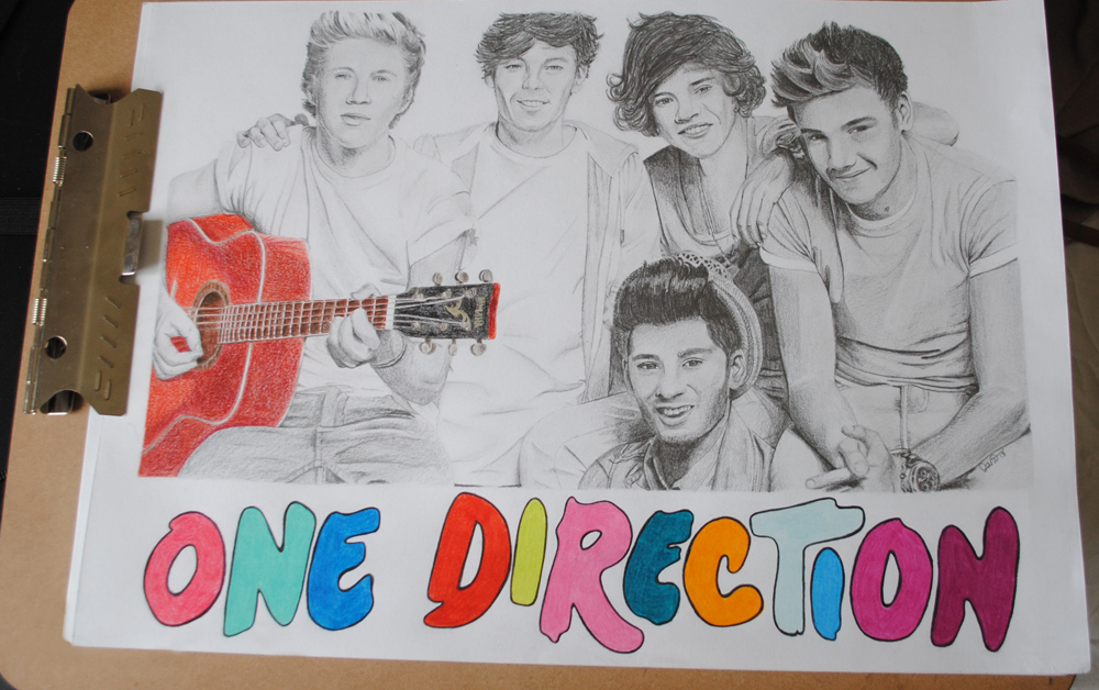 One Direction Drawing