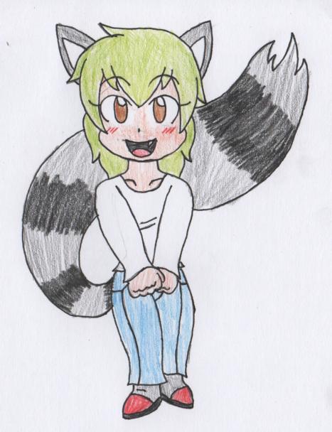 Mam the Naughty Raccoon Girl