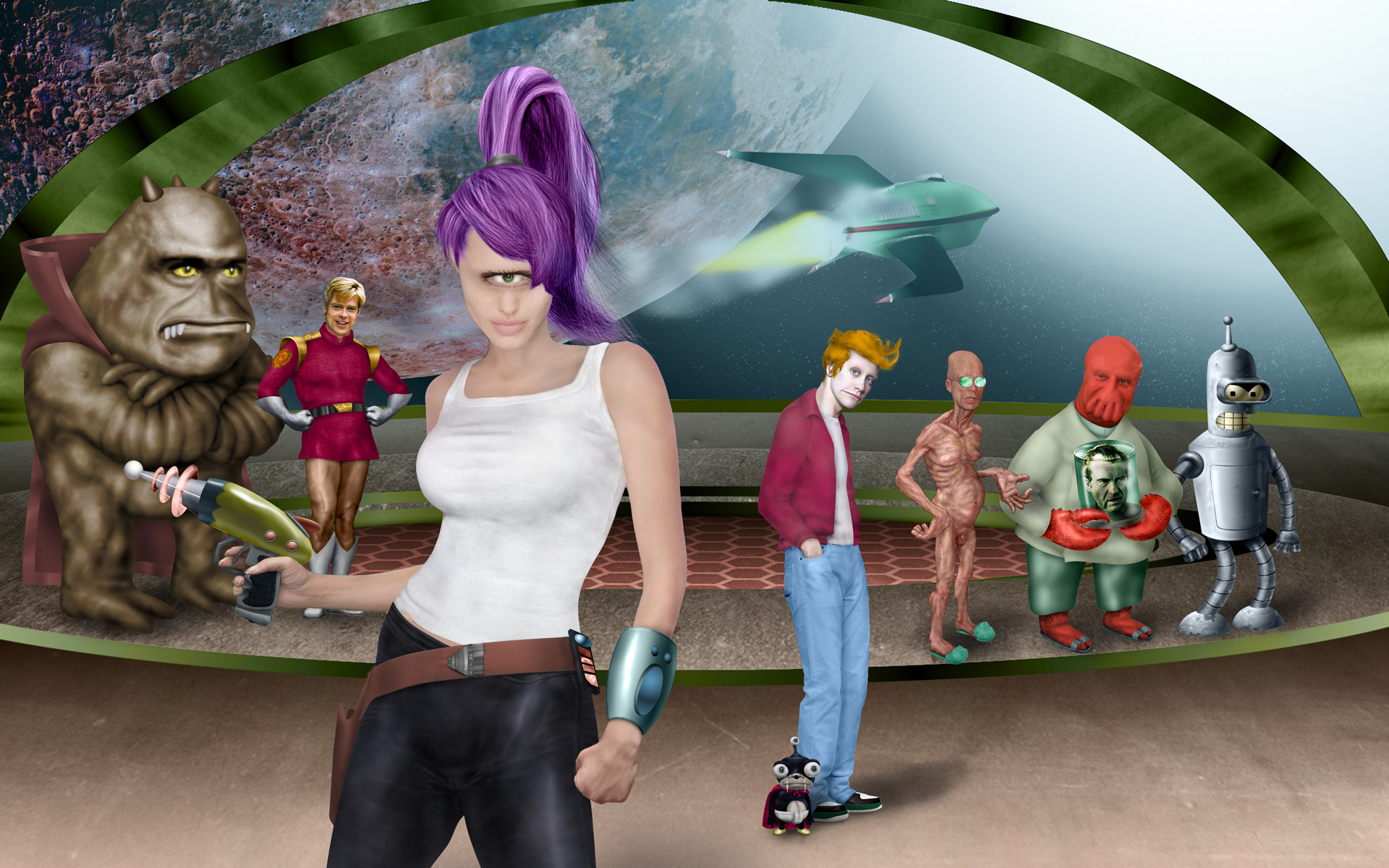 Futurama: Leela and Cast