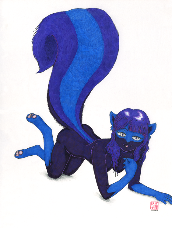 jaxinc alternate fursona by Ayukawataur