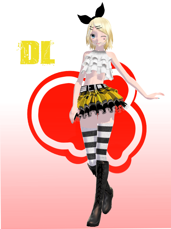 Rin Rocker TDA Rocker Rin -DL- by KhrisMx on DeviantArt