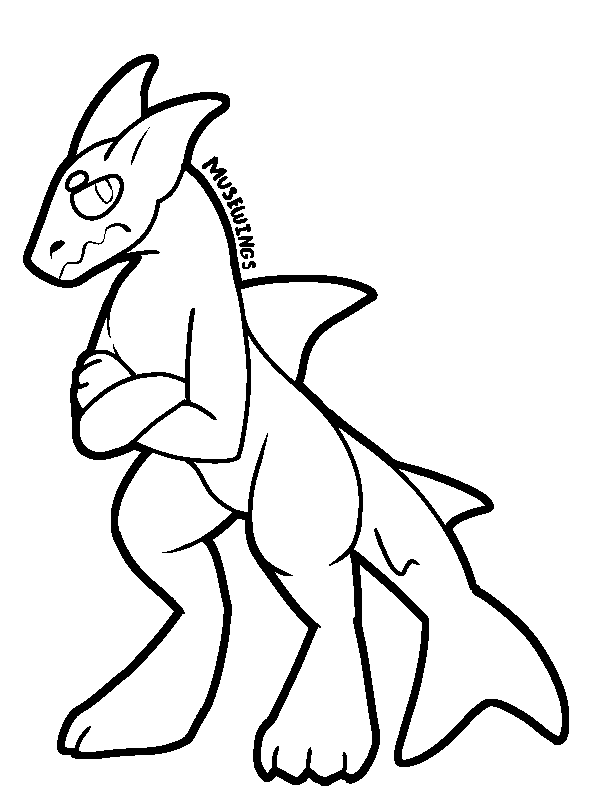Creative Shark' Base Free-to-use Anthro Shark Base by musewings on DeviantArt
