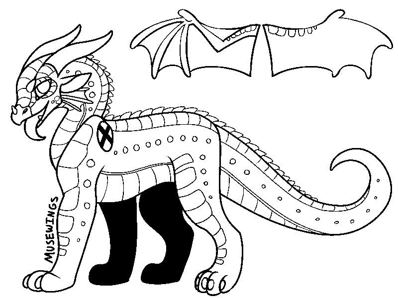 Wings Of Fire Rainwing Base By Musewings On DeviantArt wings-of-fire-rainwing-base-by-musewings-on-deviantart