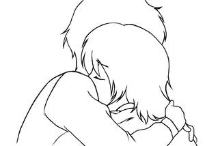 I need your hug. lineart