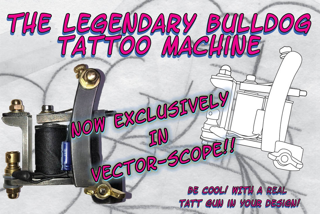 Drawing of a Tattoo Machine Essentials Drawing of a Tattoo Machine Essentials