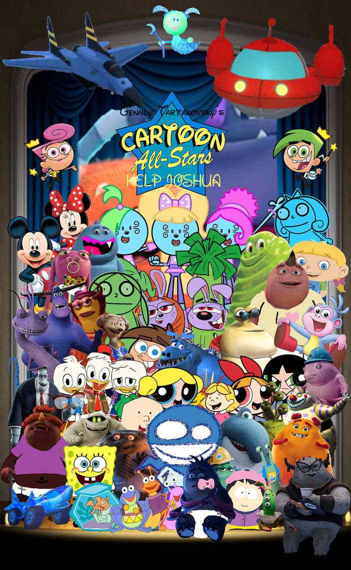 Cartoons All Stars Deviantart Racing Cartoon All Stars Help Joshua Poster (remake) by RoarOmegaRoarFan2000 ...