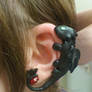 HTTYD Night fury ear cuff completed