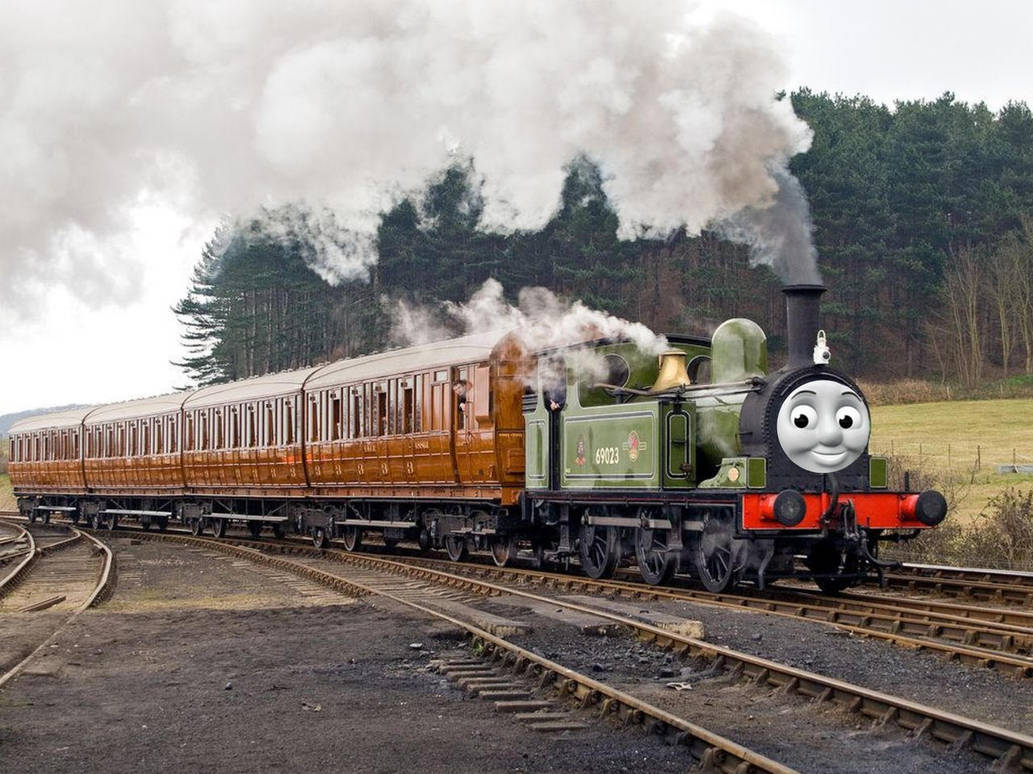 Joey pulling another passenger train (2nd shot) by TAFJoey35 on DeviantArt