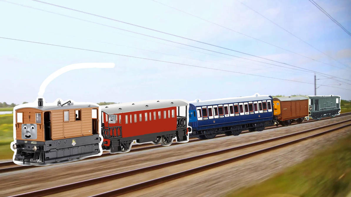 Woody pulling his vintage train by TAFJoey35 on DeviantArt