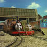 Duke and Smudger talk to Joey (My Trainsona Form)