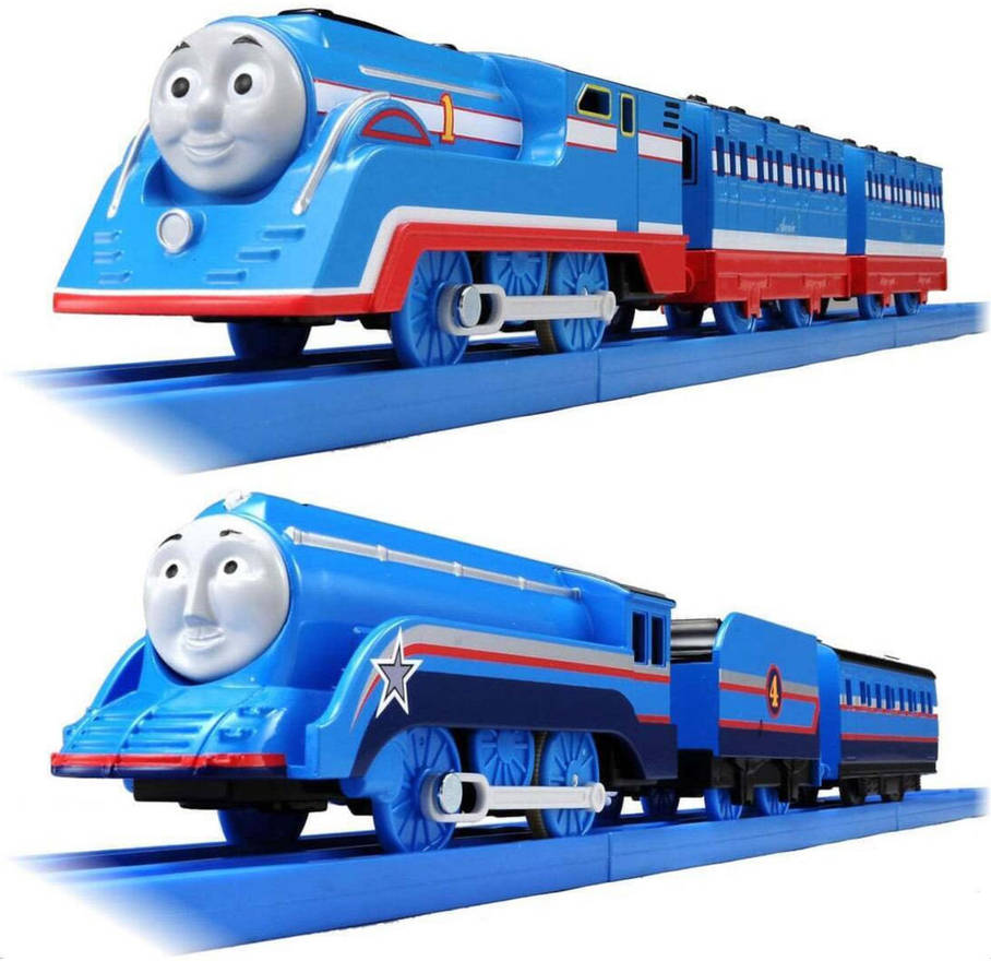 Plarail Streamlined Thomas/Shooting Star Gordon by TAFJoey35 on DeviantArt