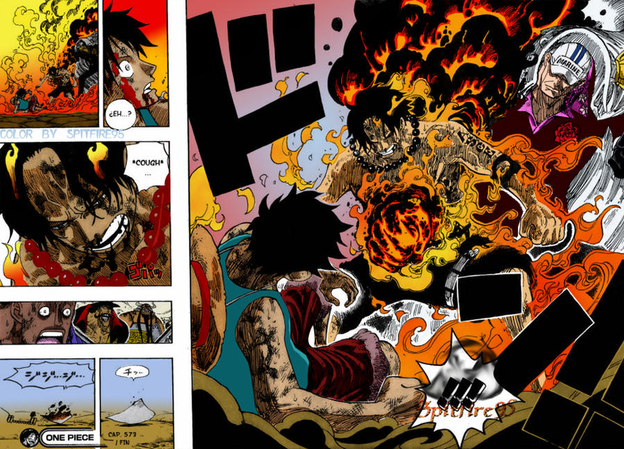 One Piece 573 Page 16 17 Ace By Spitfire95 On Deviantart One Piece 573 Page 16 17 Ace By Spitfire95 On Deviantart