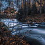 Abandoned house by the river