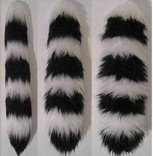 Yarn tail - Smoothed down, Brushed, and Fluffed