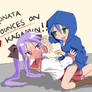 Konata Pounces On Kagamin