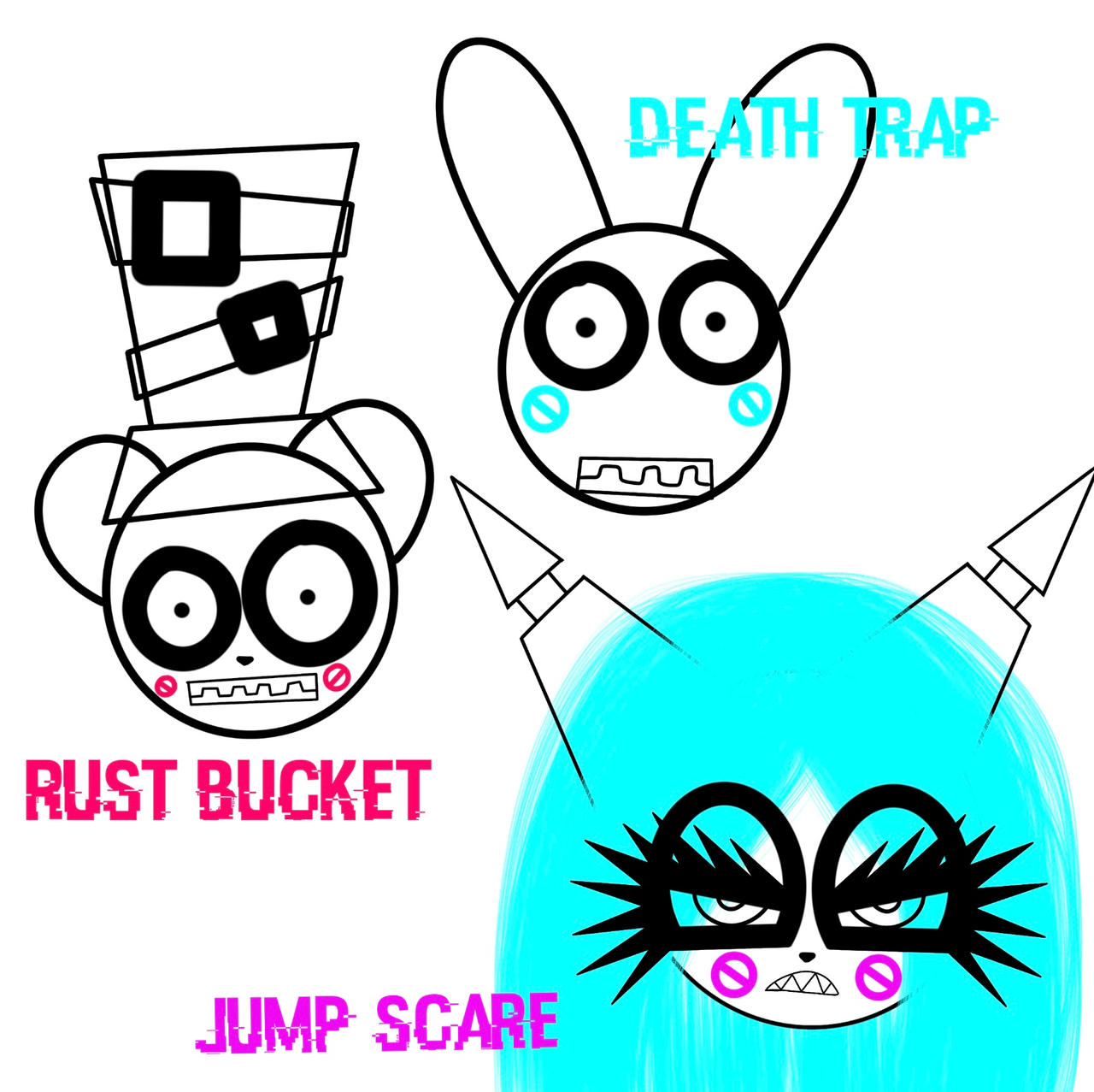 Doodle RustBucket and the Pizza Pals by DEMENTEDPERSONALITY on DeviantArt