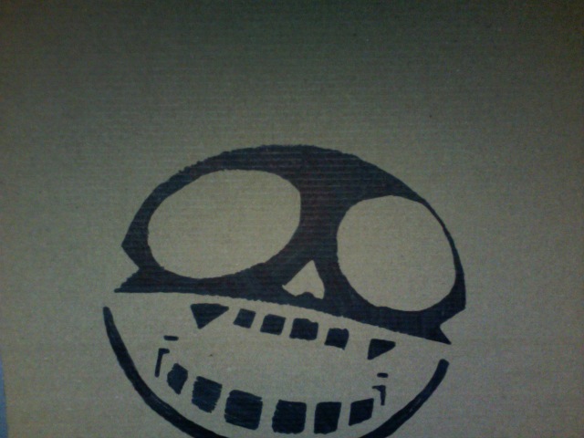 Gorillaz Skull Stencil by roninmakeswaffles