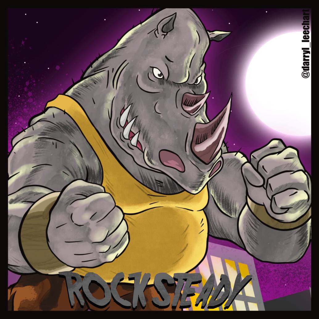 Mayhem Rottmnt Deviant TMNT Mutant Mayhem: Rocksteady by darrylleech on DeviantArt