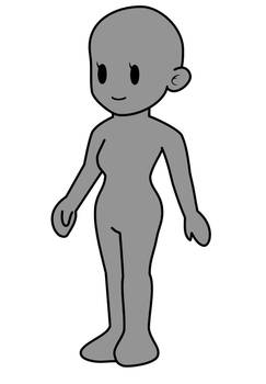 Paper Mario Human Base- Female