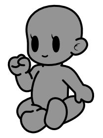 Paper Mario Base- Female- Baby by Cross-Cresent-Creed on DeviantArt