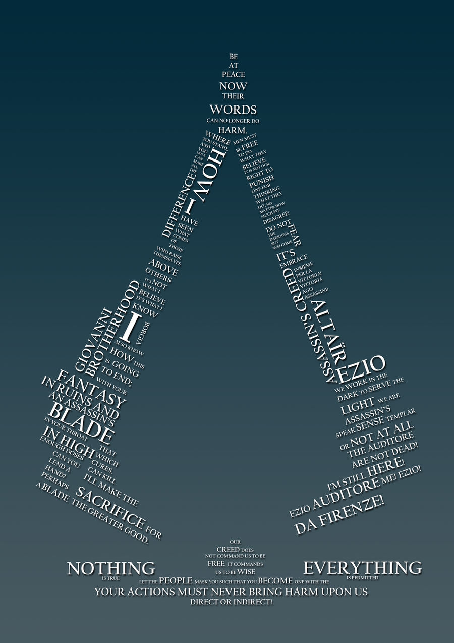 Assassin's Creed Typography