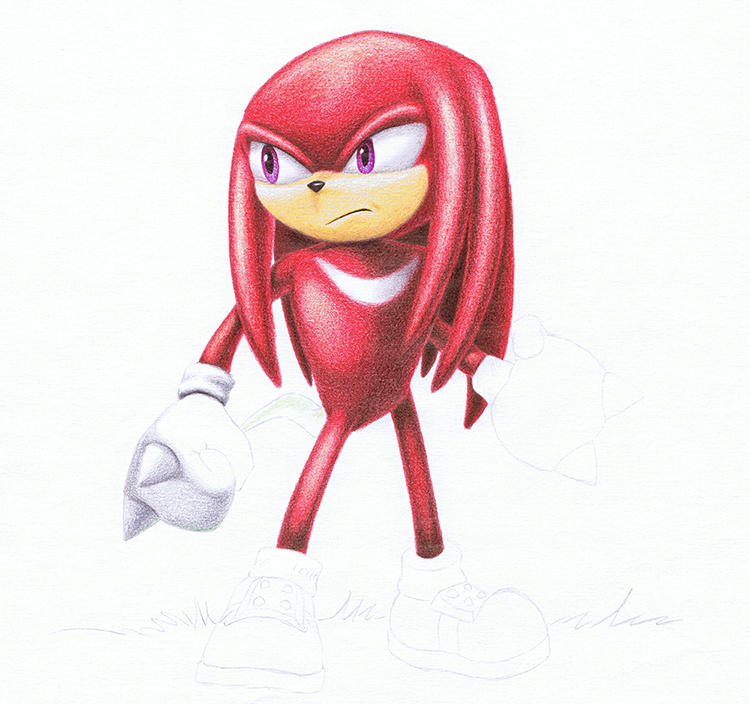 Knuckles Colour WIP 6 2022 by YikYik on DeviantArt