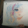 Half of my Hatsune Miku drawing