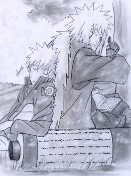 Naruto and Jiraiya