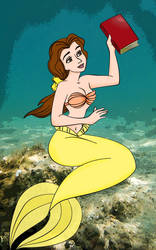 Belle as Ariel Coloured