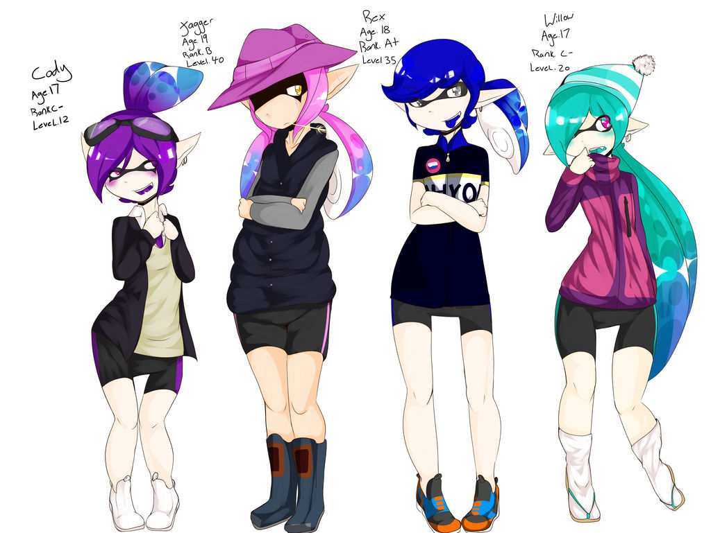 Splatoon oc's 2 by Invertoroko on DeviantArt