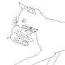 Warrior Cat lineart 1