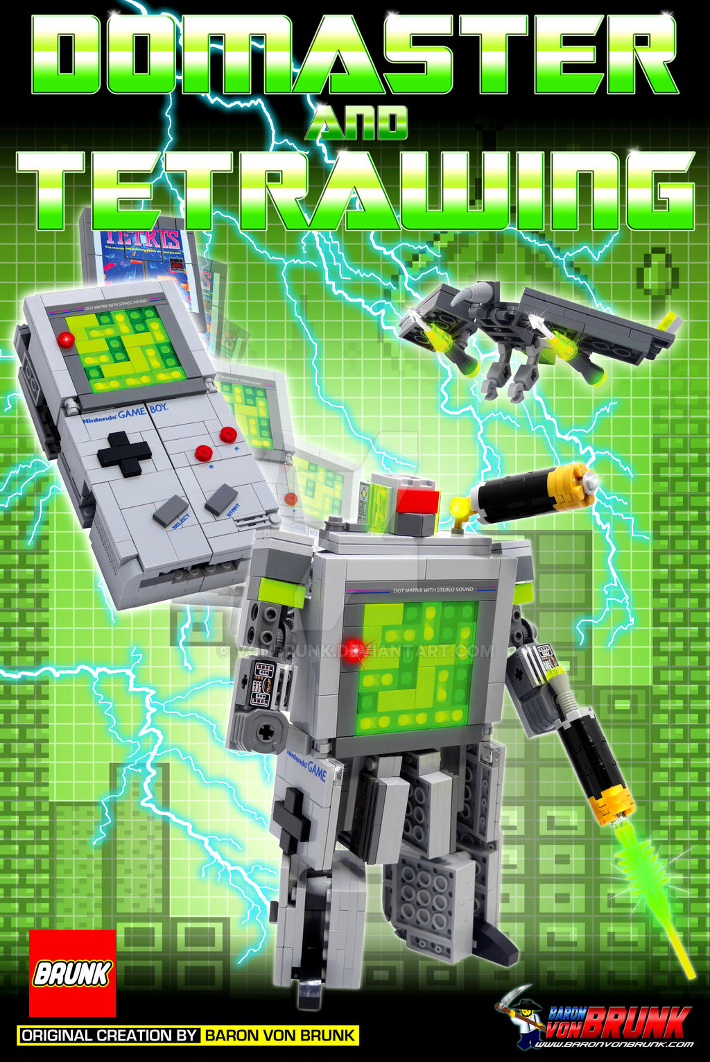 Domaster - LEGO Game Boy Transformer Print