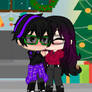 Kissing Underneath The Mistletoe (Gacha Club)