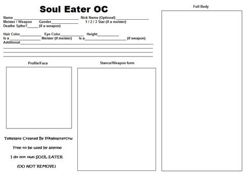 Soul Eater OC Template