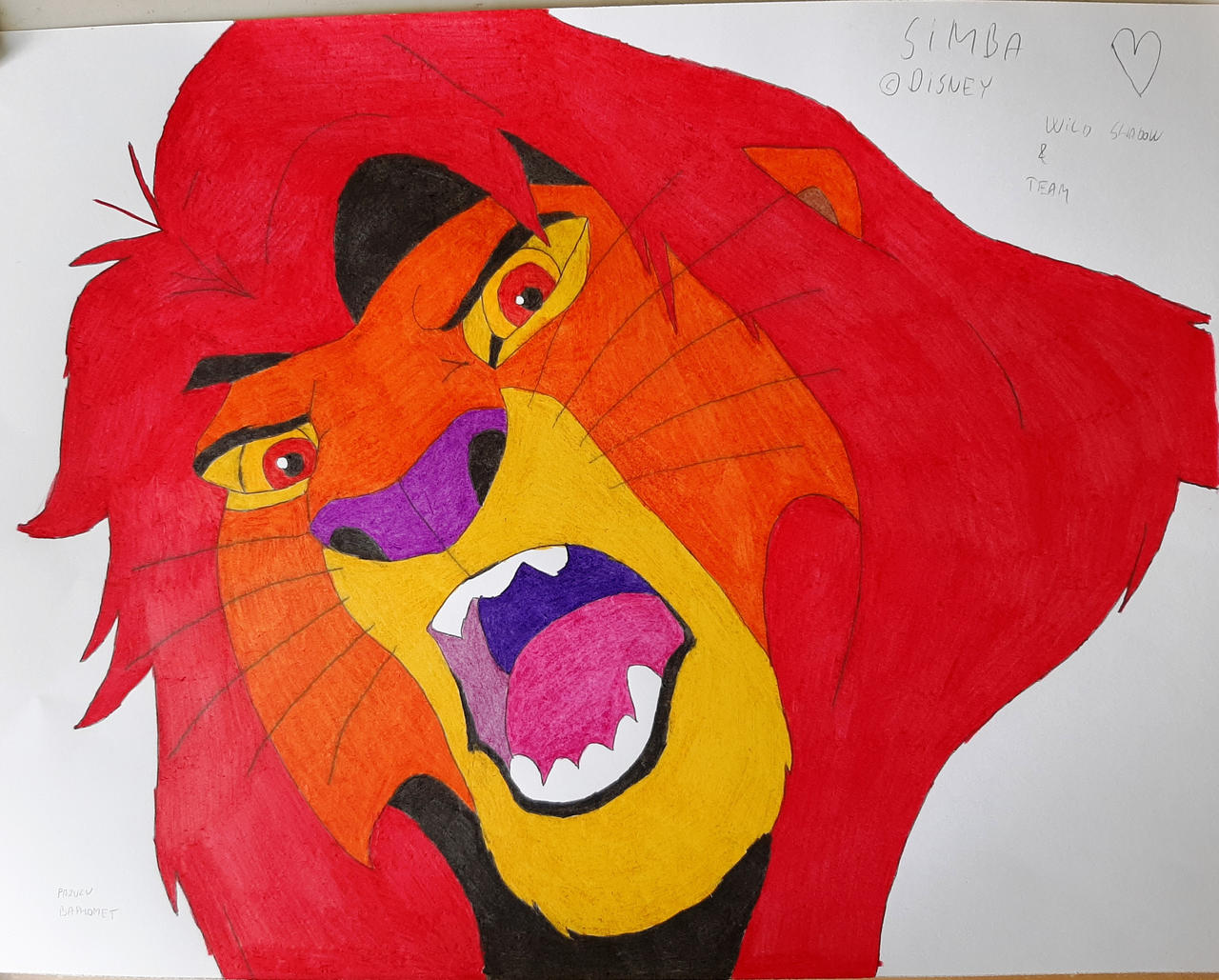Simba Angry Deviantart SIMBA ANGER COLORED by BOHEMIAWILDSHADOW on DeviantArt