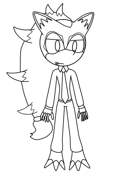 Sonic Zoroarkmac Lineart