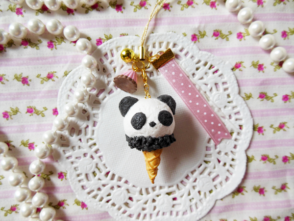 Panda Ice Cream Strap