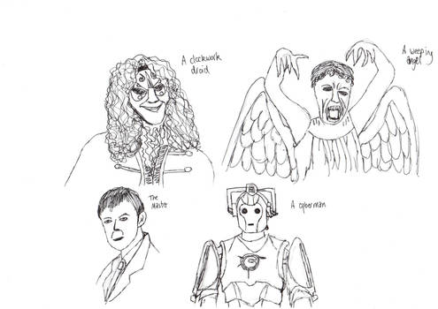 More Doctor Who Doodles