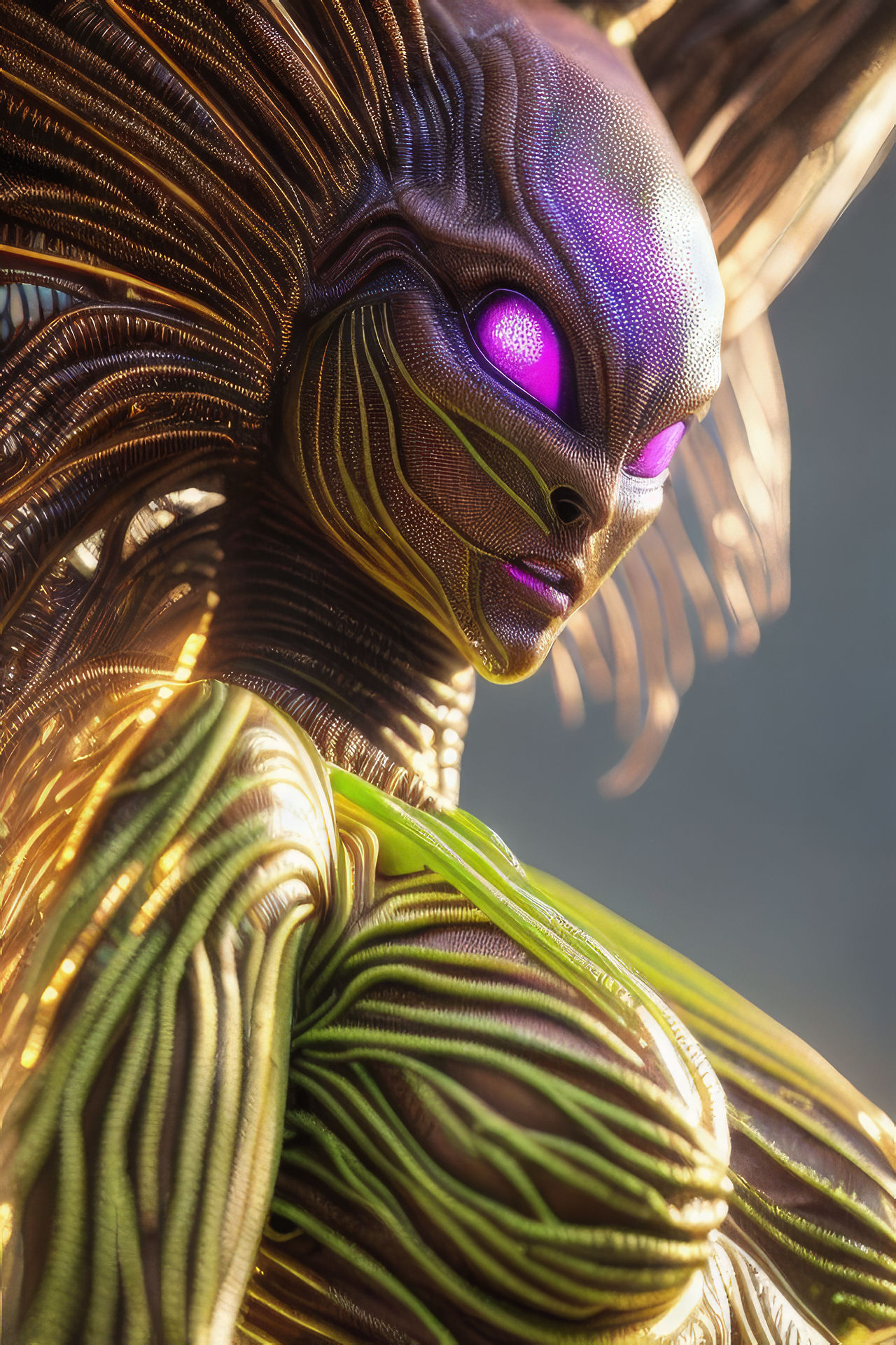 Alien insect girl by DenSckriv-AI on DeviantArt