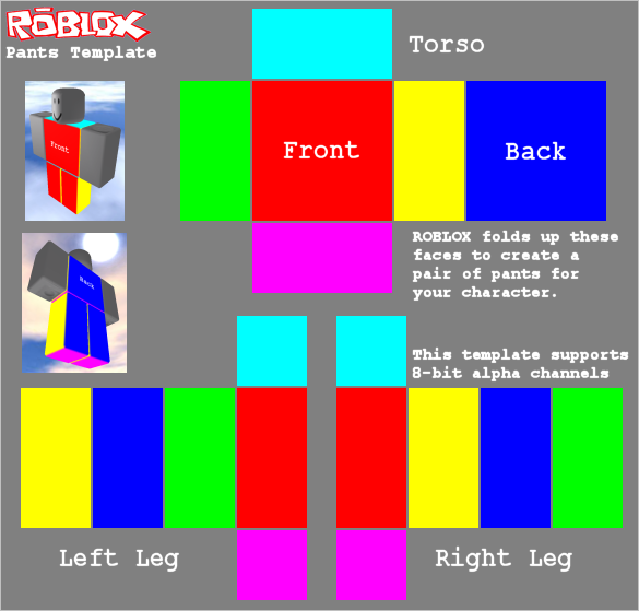 ROBLOX Pants Template by ChipsterTool on DeviantArt