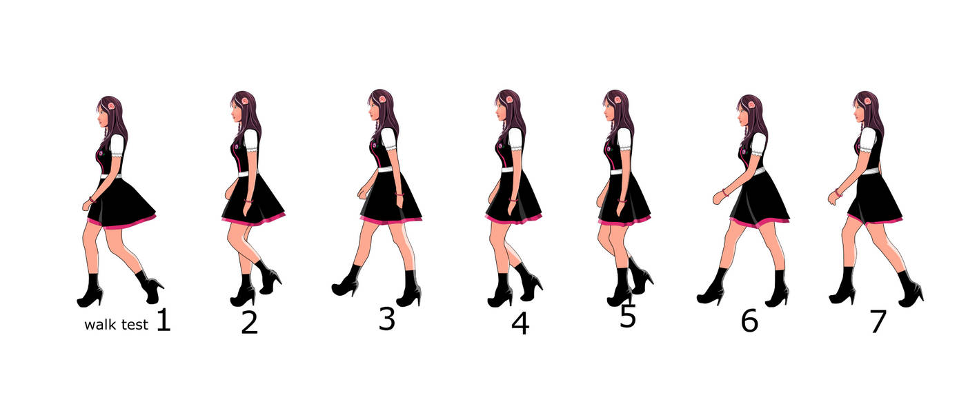 Character-walk test by yanick86 on DeviantArt